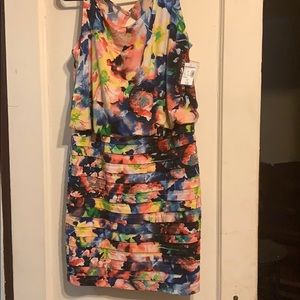 Never worn mini colorful dress